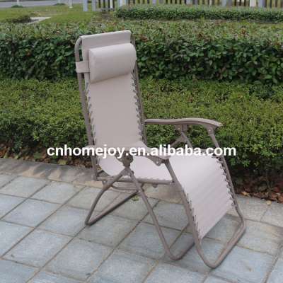 Garden Outdoor Furniture Zero gravity Recliner Chair With Pillow