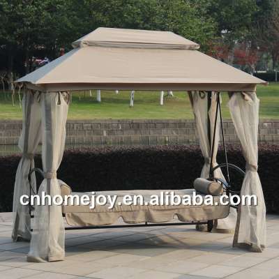 Deluxe outdoor patio swing bed with mosquito nets