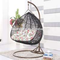 hot sale patio rattan swing chair outdoor double hanging swing chair