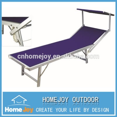 High quality aluminium beach lounger, outdoor sun lounger