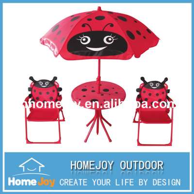 Hot selling cartoon design kids patio chairs and table