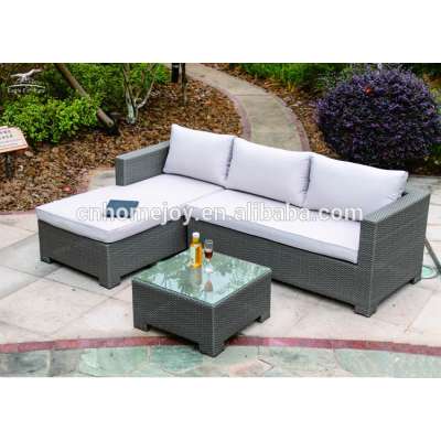 Luxury high quality rattan sofa set, padded patio furniture, indoor wicker furniture