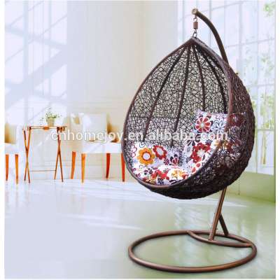 Hot sale hanging egg chair, wicker hanging chair for bedroom