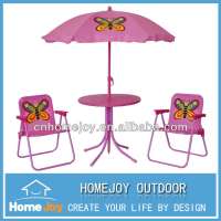 Childrens outdoor table umbrella, folding table and chairs, party table and chairs for sale