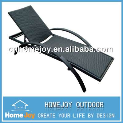 Hot sale outdoor rattan sunbed, rattan pool sunbed