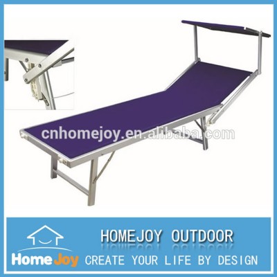 High quality durable aluminum folding sunbed