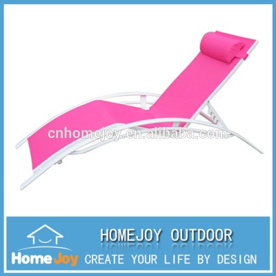 Hot selling high quality aluminium beach sun lounger