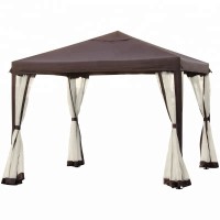 Outdoor Garden Patio 10x10ft  Canopy Gazebo with Mosquito Net